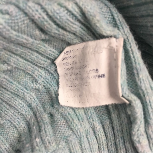 GAP v-neck cable knit short sleeve sweater - Picture 5 of 6